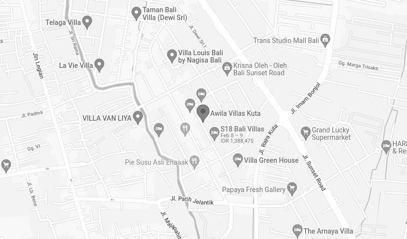 awila villas map